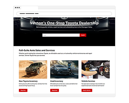 FlexDealer Toyota Websites