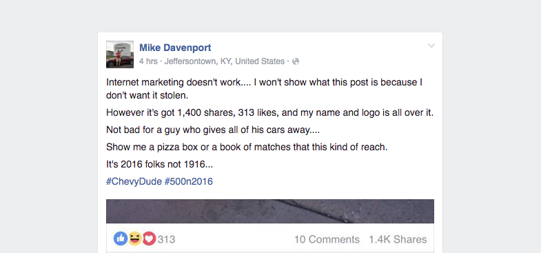 Mike Davenport on Facebook